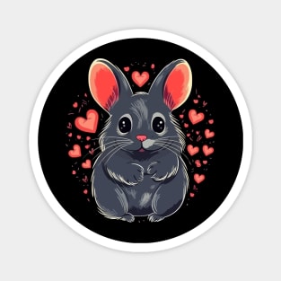 Chinchilla Valentine Day Magnet